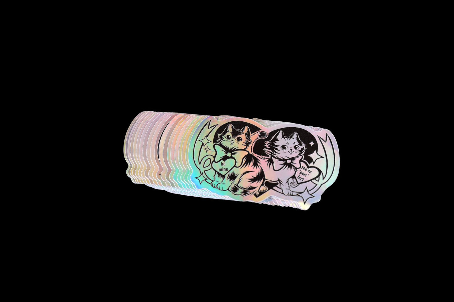 Sweetheart Kitties Holo Sticker