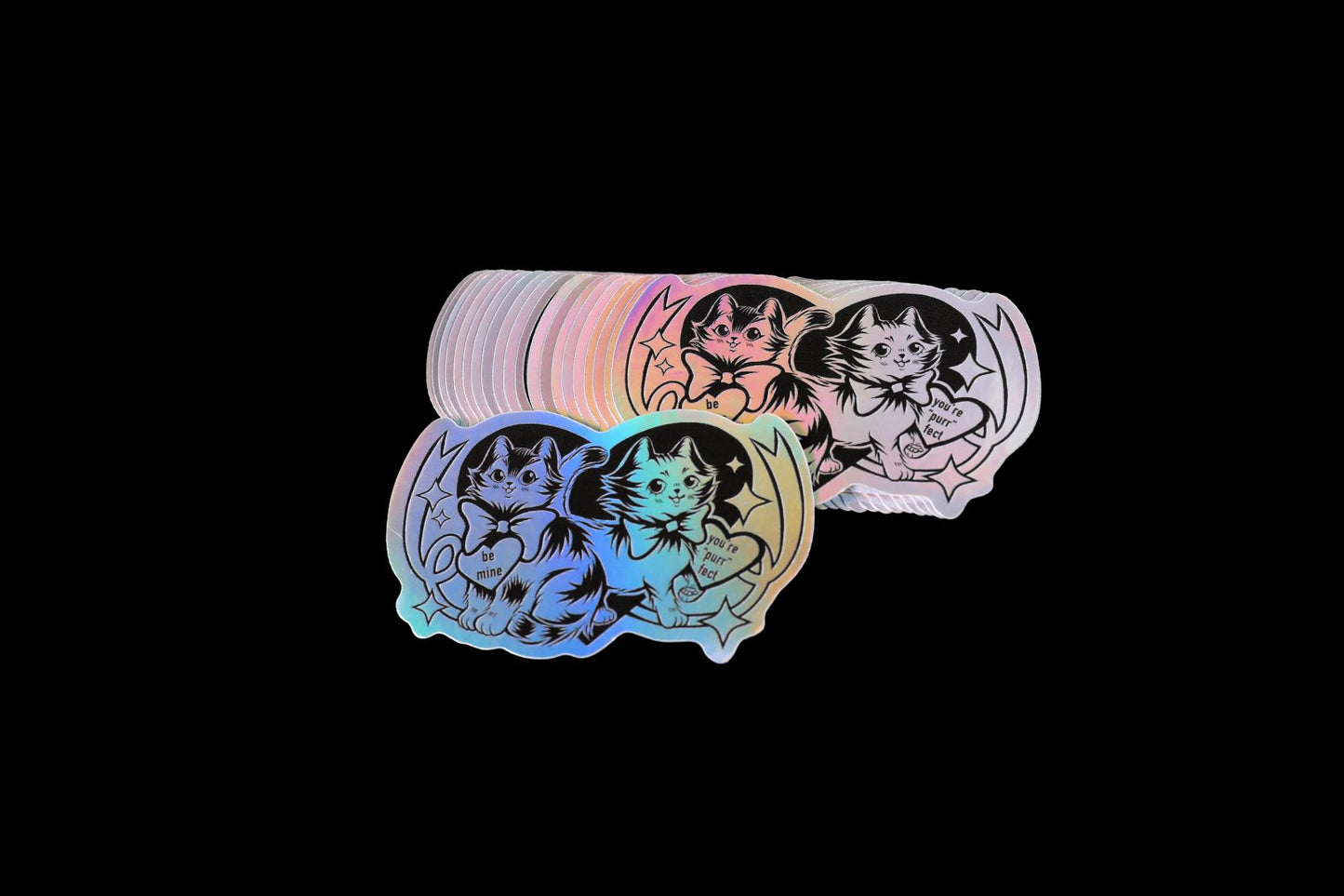Sweetheart Kitties Holo Sticker
