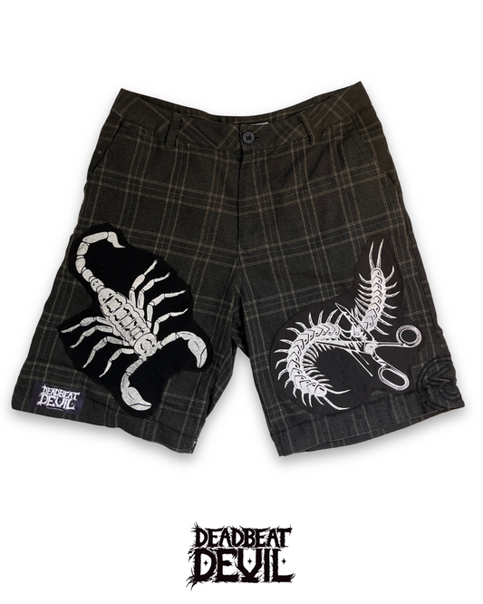 Patchwork Plaid Shorts