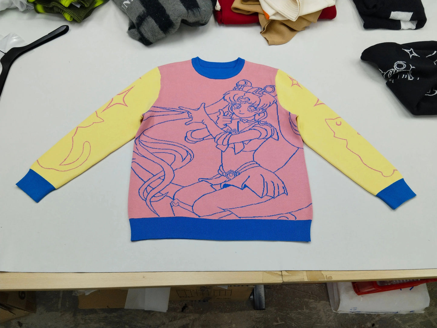 Magical Girl Sweater Pastel Color block Edition