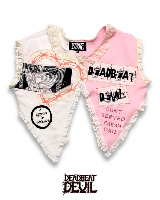 Clown Jester Patchwork Top with Rhinestones