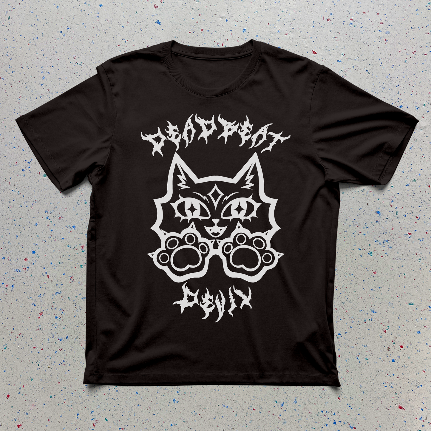 Deadbeat Devil Kitty Logo Shirt