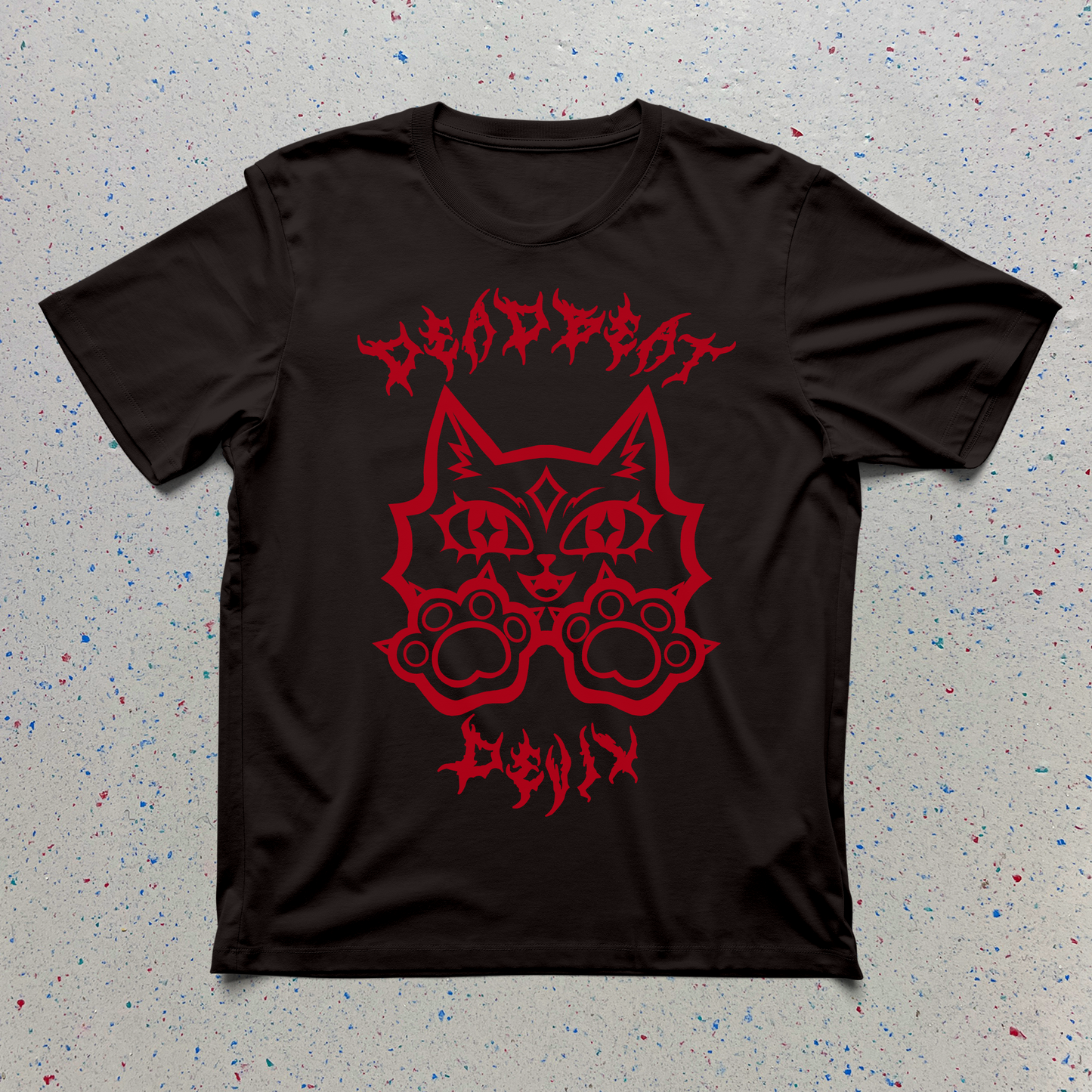 Deadbeat Devil Kitty Logo Shirt