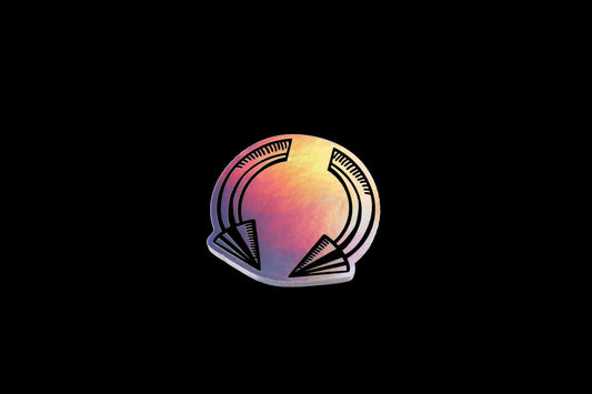 Circular Barbell Holo Sticker