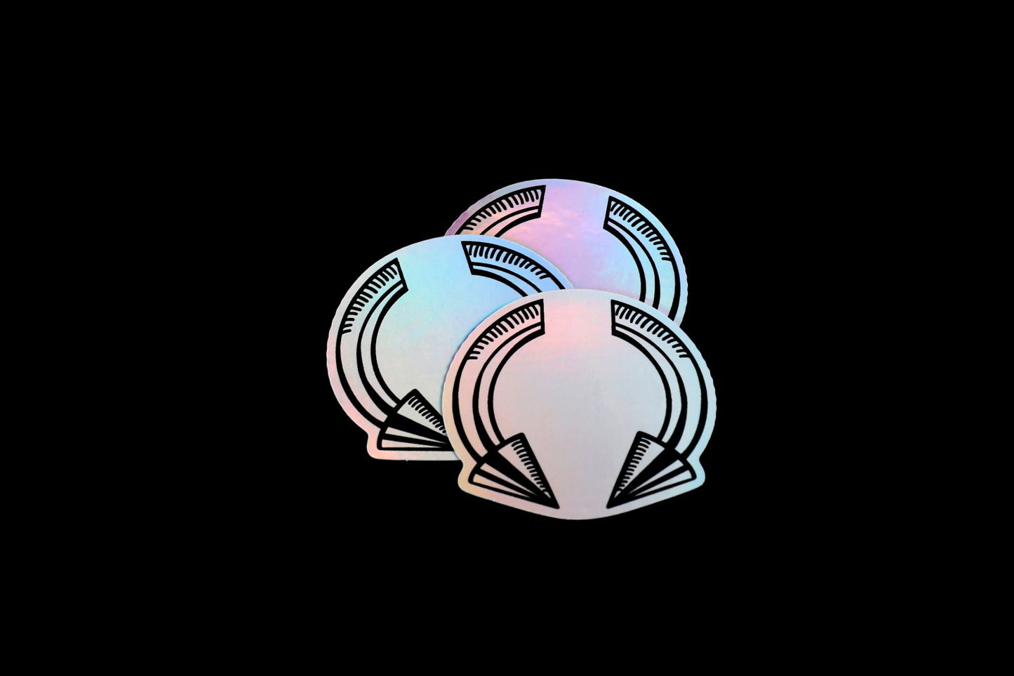 Circular Barbell Holo Sticker