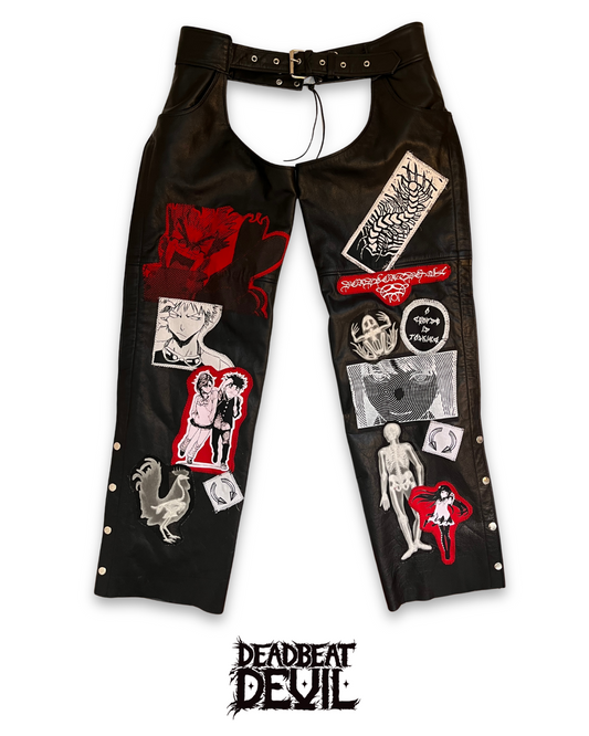 Leather Patchwork Chaps