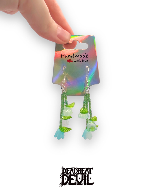 Blue Flower Earrings