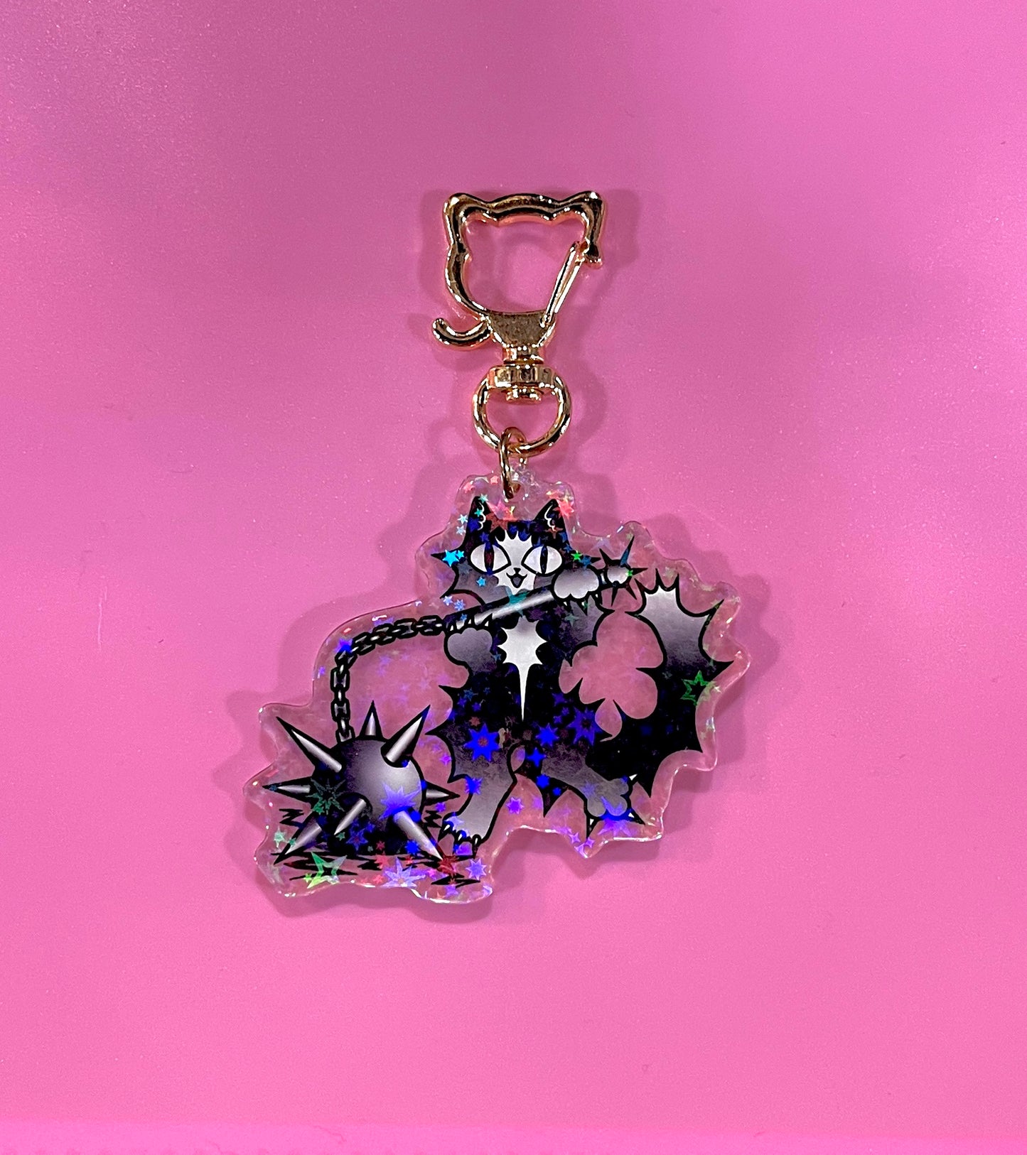Kitty Mace Keychain