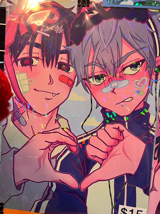 Ivan and Till Alien Stage Holographic Print