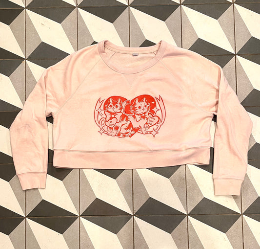 Pink Cropped Long Sleeve