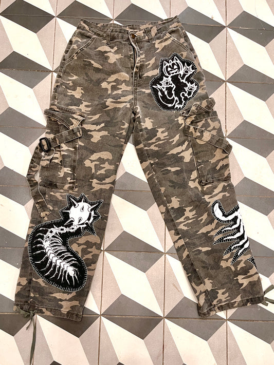 Patched Camo Pants