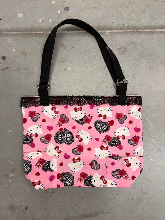 Hello Kitty Tote Bag with Lace Accents