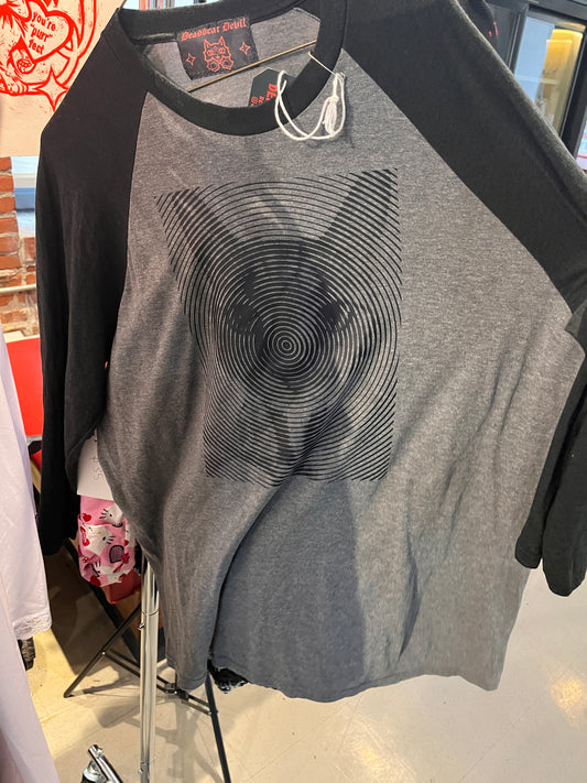 Grey and Black Kitty Long Sleeve