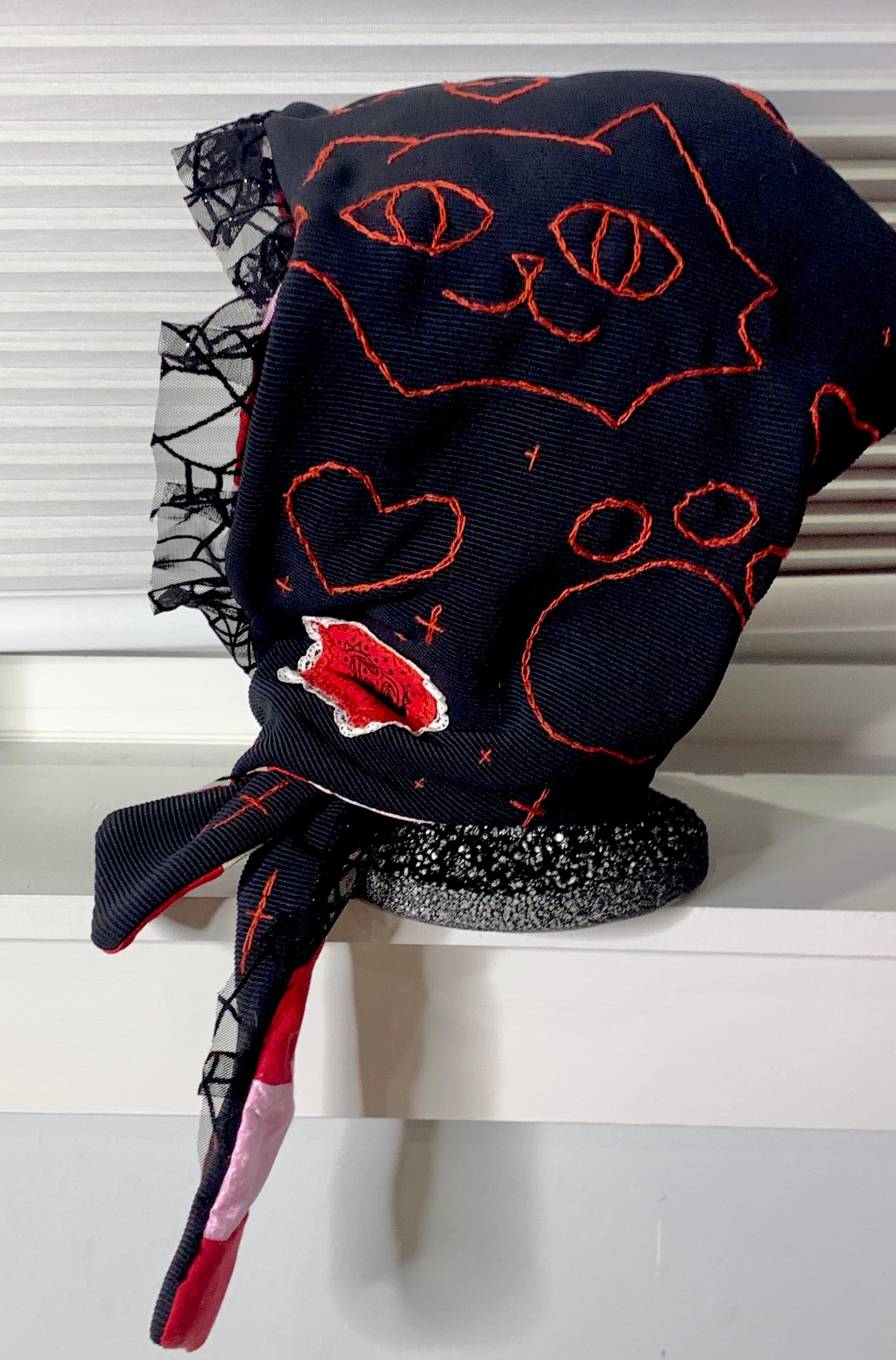 Hand Embroidered Patchwork Hood