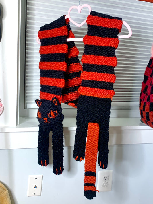 Hand Knit Original Kitty Scarf