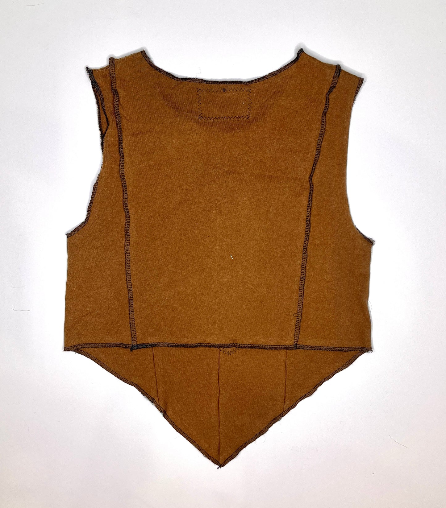 Brown Corset Cut Top