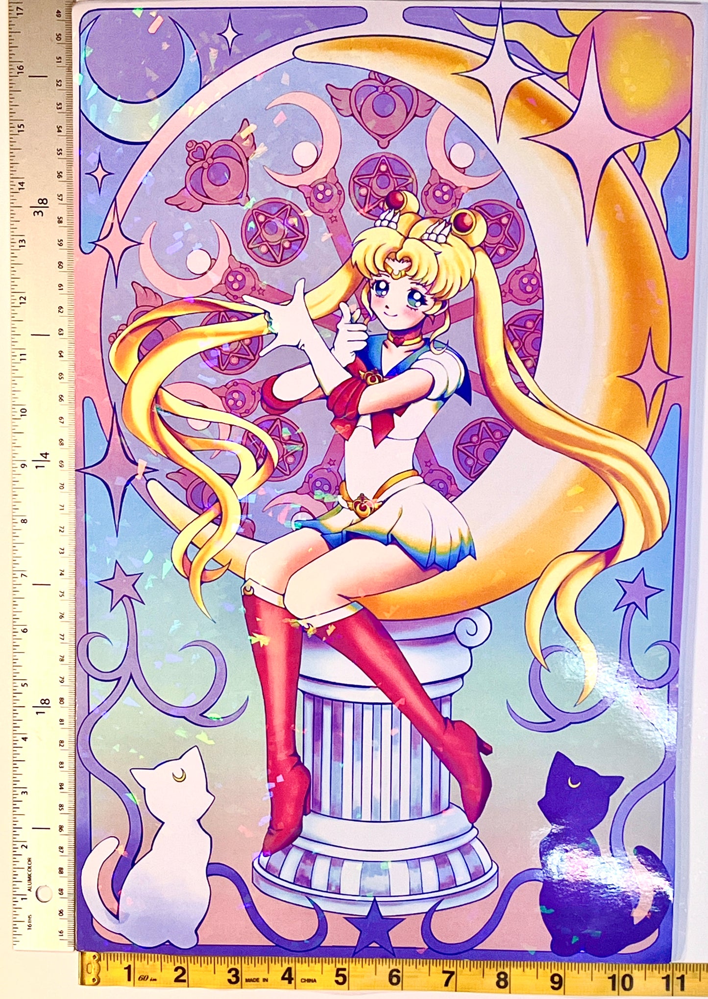 Magical Girl Holographic Art Print