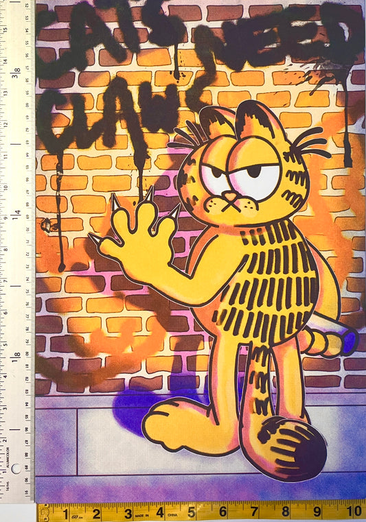 Garfield Risograph Art Print