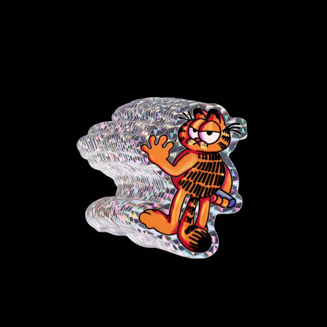 Garfield Prismatic Holo Sticker