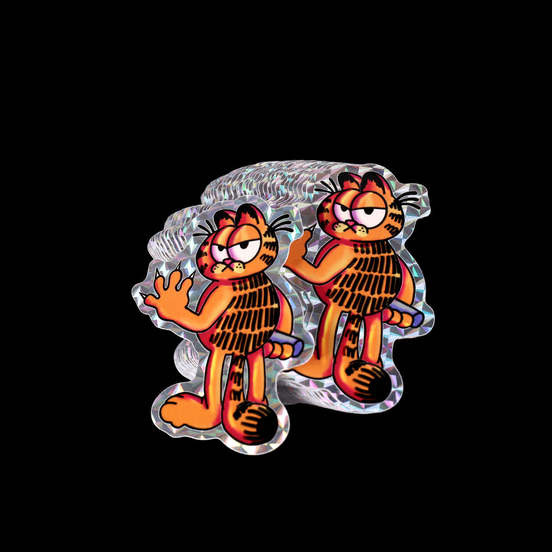 Garfield Prismatic Holo Sticker