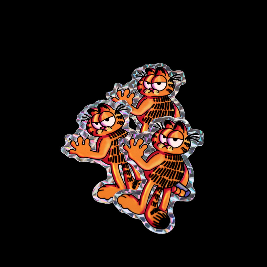 Garfield Prismatic Holo Sticker