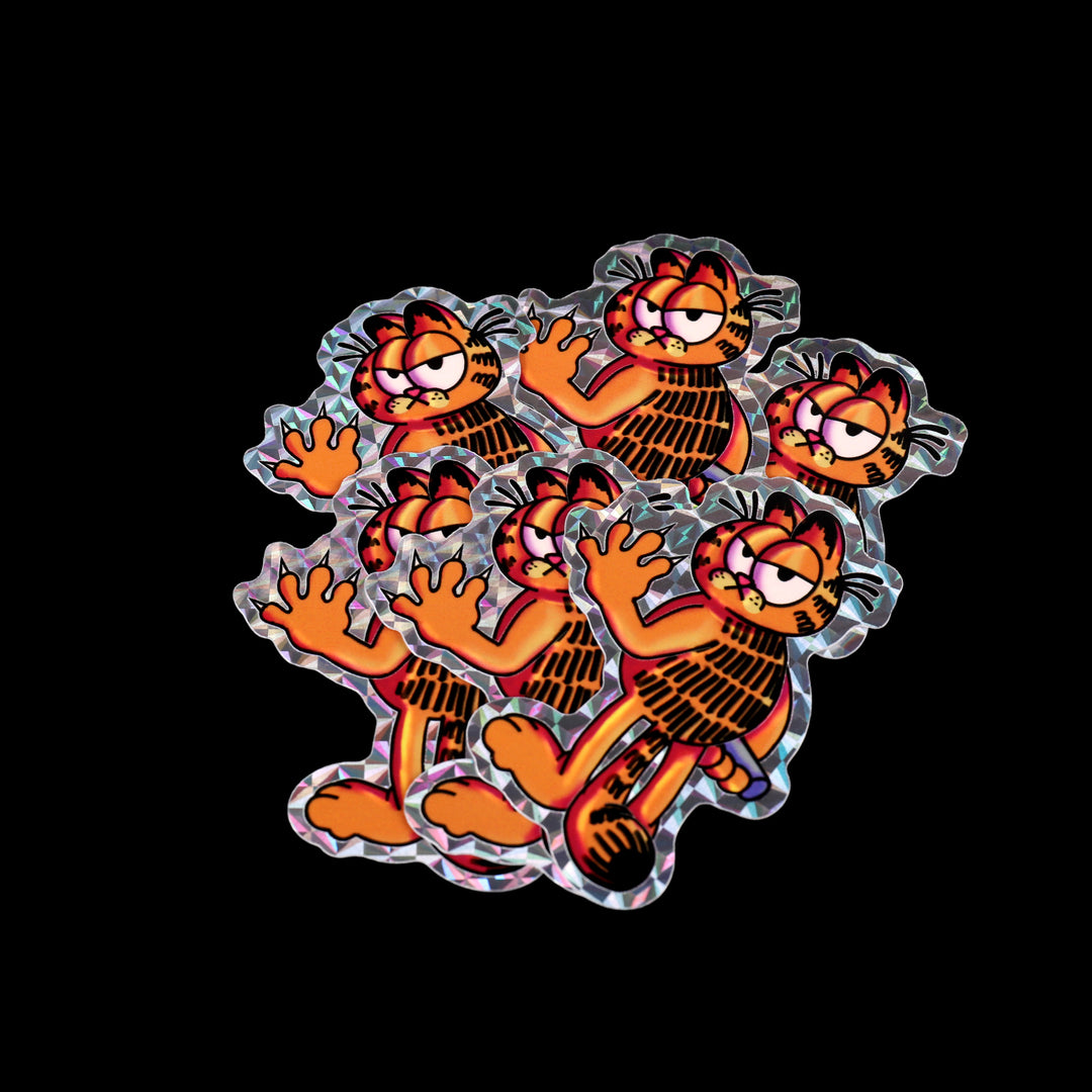 Garfield Prismatic Holo Sticker