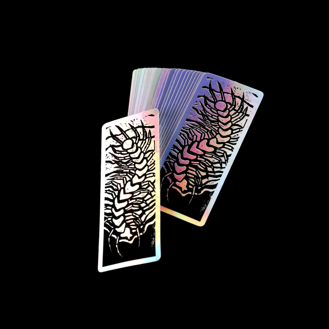 Centipede Holographic Sticker