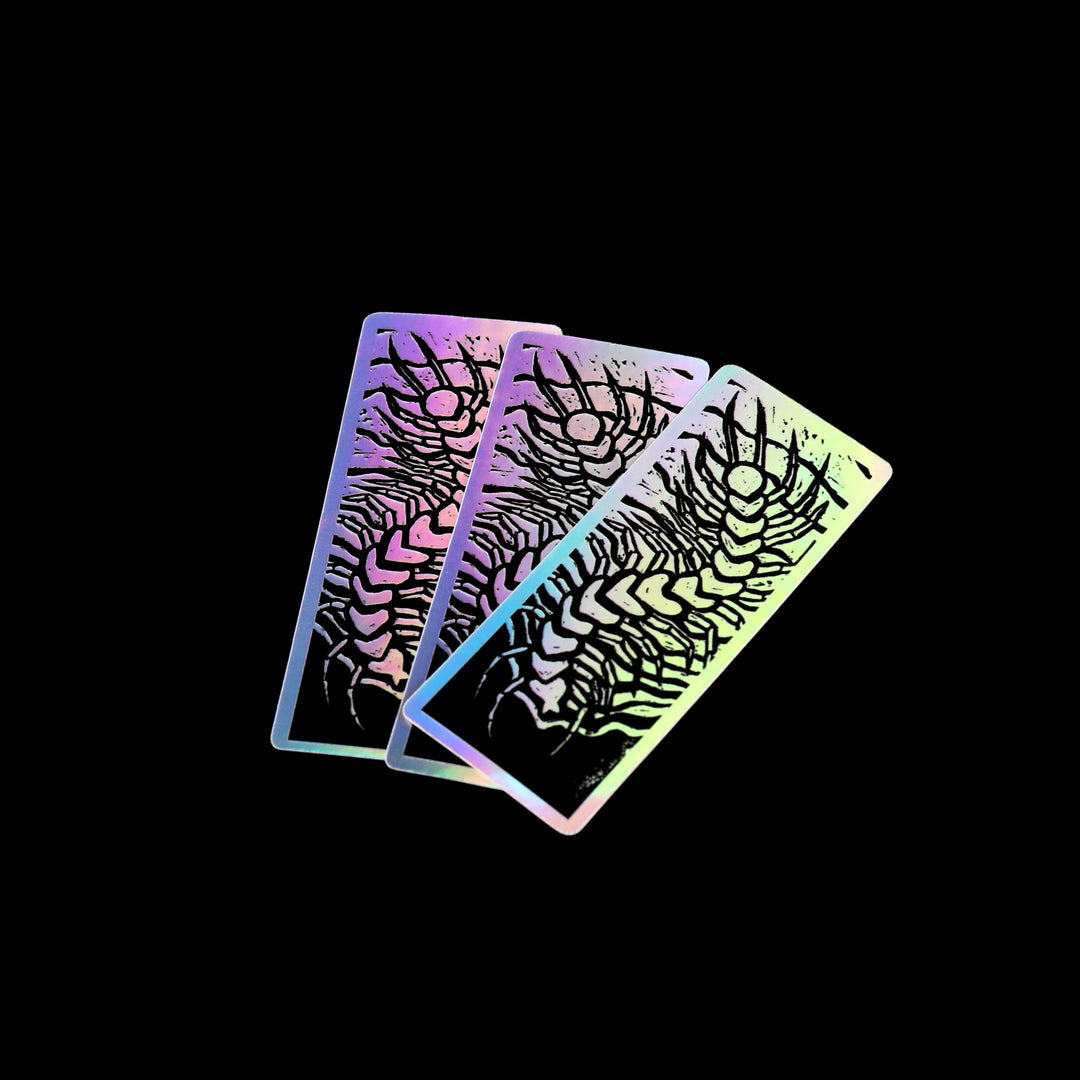 Centipede Holographic Sticker