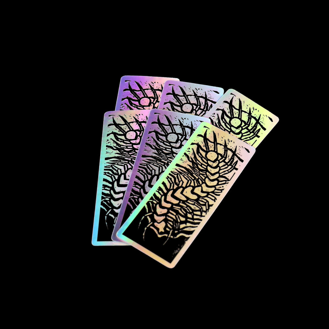 Centipede Holographic Sticker