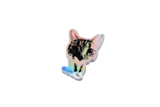 Shrimp Cat Holo Sticker